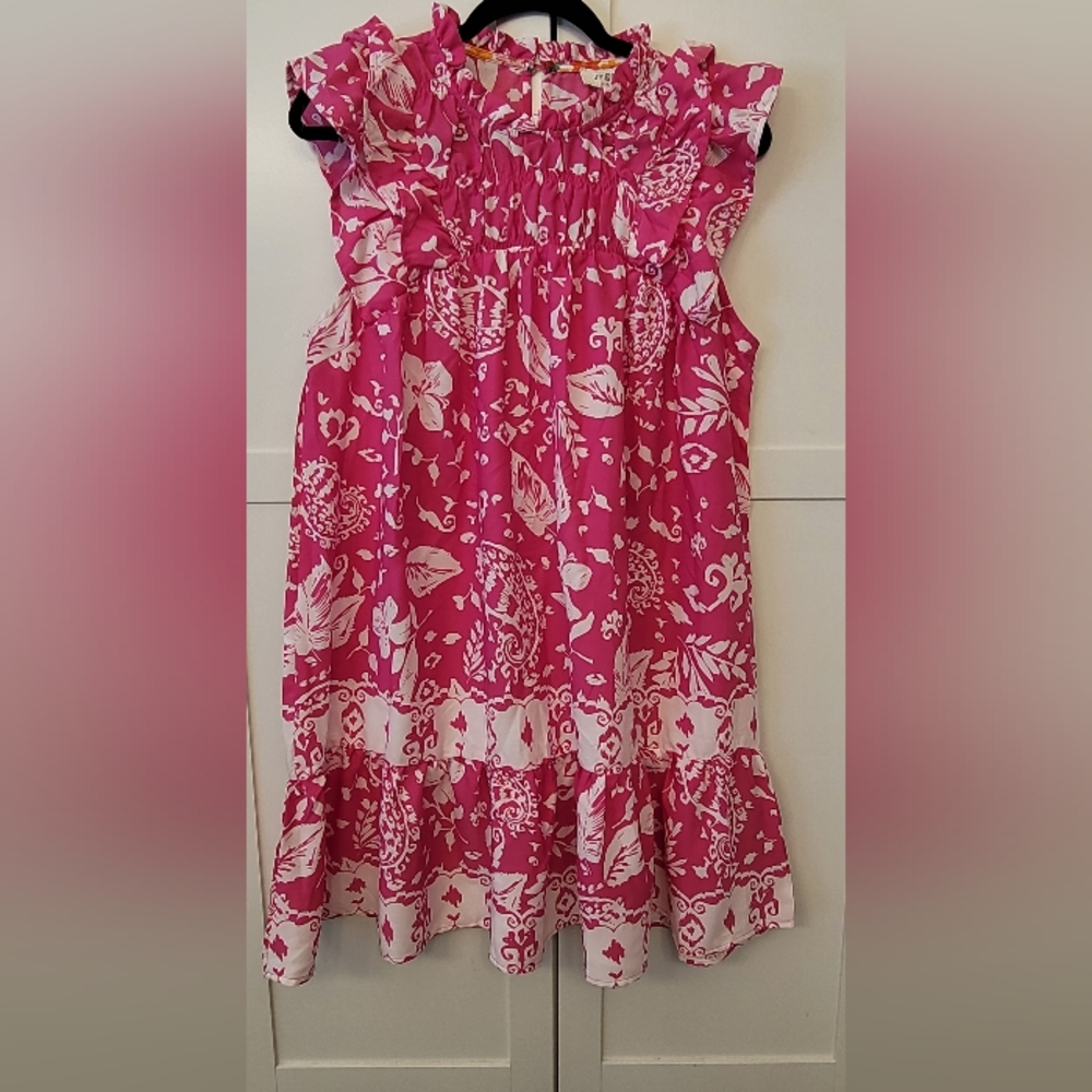 NWT UMGEE Pink Floral Sleveless Dress